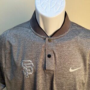 Nike Tiger Woods Men's gray Mint Cond San Francisco Giants fly henley polo M
